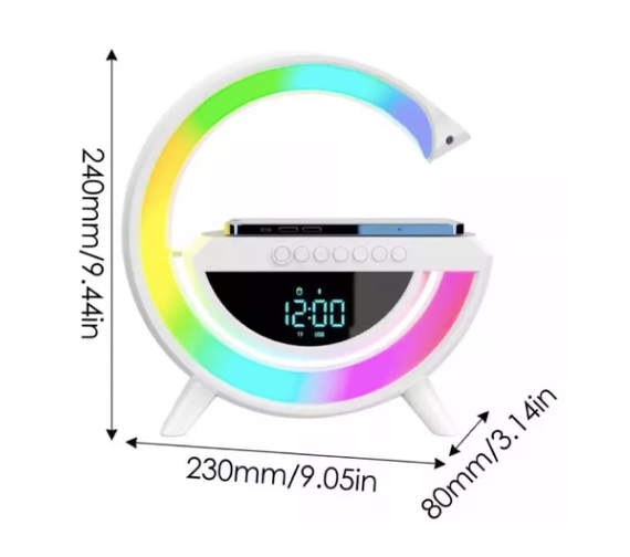 CARGADOR  PALANTE  CON LUZ LED CON RELOJ