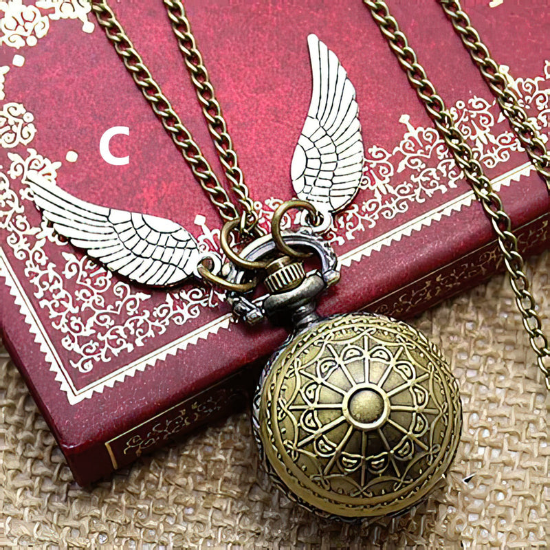 Collar Reloj Snitch Harry Potter + Estuc